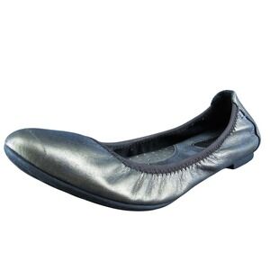 Born  Women Ballet Shoes Bronze Leather Slip On Size 6 Medium